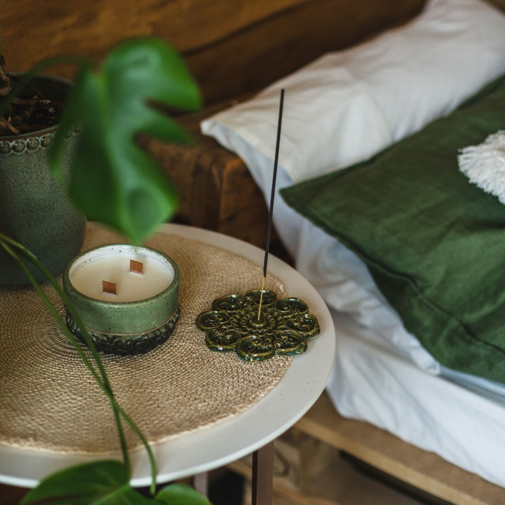 Candles,And,Incense.,Boho,Interior,Bedroom